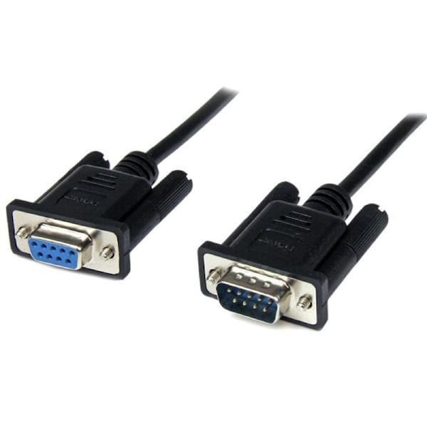 StarTech 1m Black DB9 RS232 Serial Null Modem Cable F/M