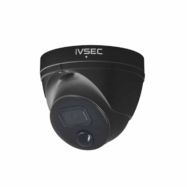 Ivsec Nc323Xd-Blk Turret Ip Camera 8Mp Sony Sensor 3.6Mm Lens Poe Ip66 30M Ir Ivs Black
