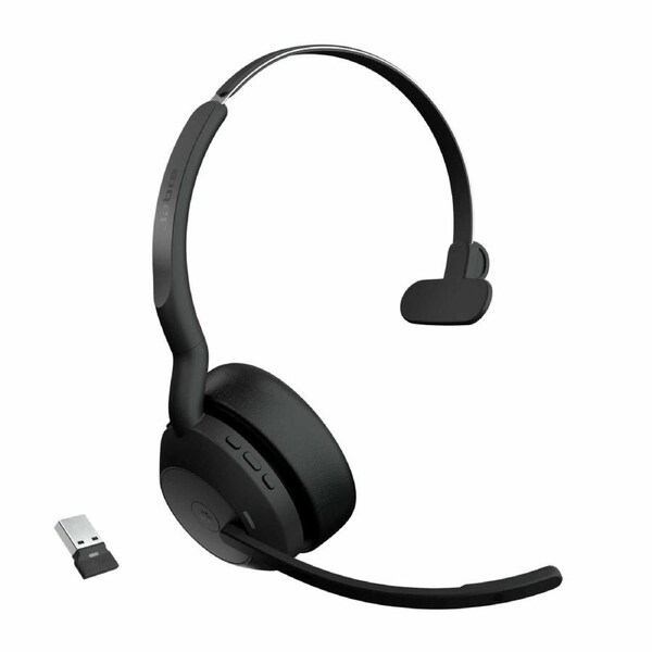 Jabra 25599-899-999 Evolve2 55 Link380A MS Mono Bluetooth Black