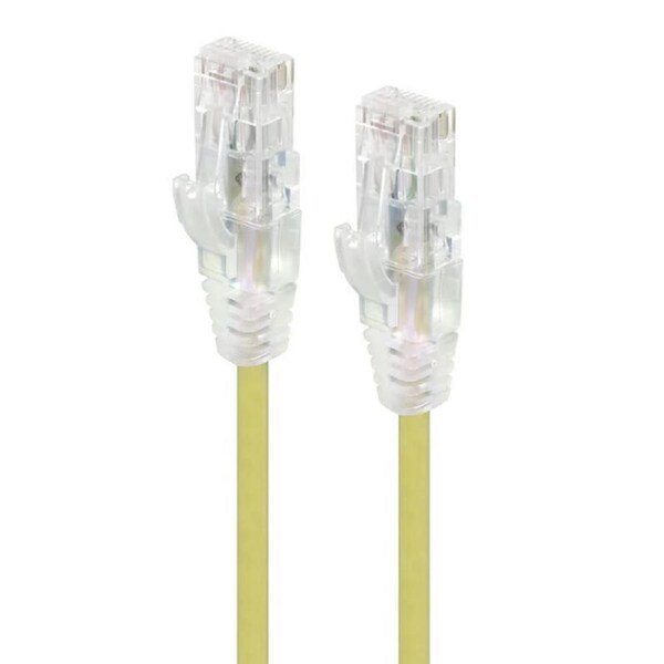 Alogic 2m Yellow Ultra Slim Cat6 Network Cable UTP 28awgSeries Alpha Patch Cables - C6S-02YEL