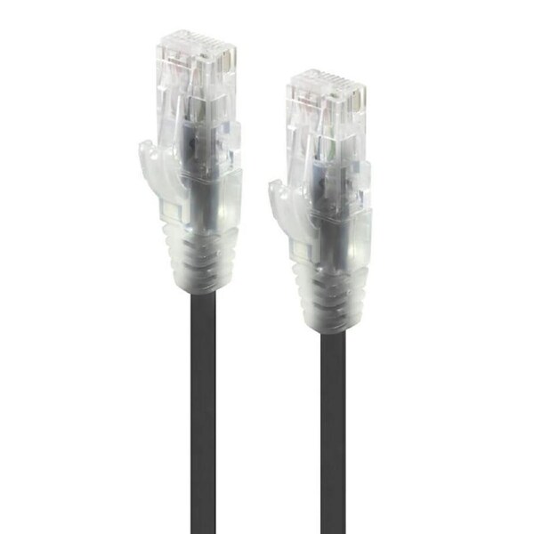 Alogic 3m Black Ultra Slim Cat6 Network Cable UTP 28awgSeries Alpha Patch Cables - C6S-03BLK