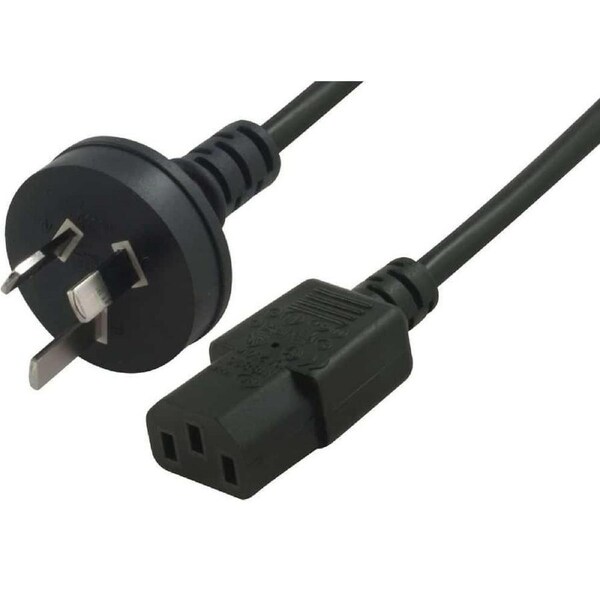 RC-3087AU-030 - 8Ware AU Power Cable 3m - Male Wall 240v PC to Female Power Socket 3pin to IEC 320-C13 for Notebook/AC Adapter