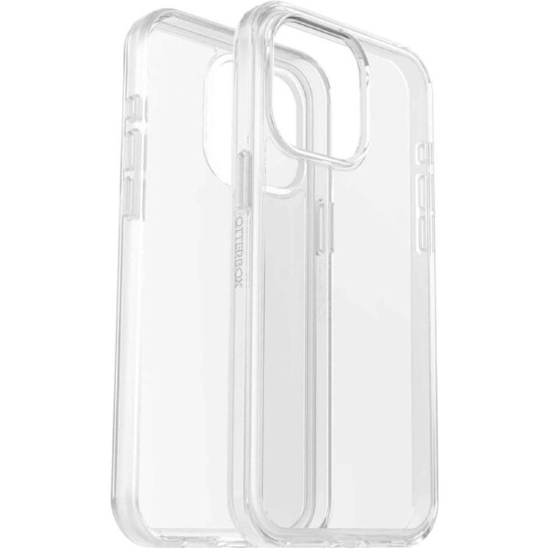 OtterBox 77-92658 Symmetry Clear Apple iPhone 15 Pro Max (6.7') Case Clear, Antimicrobial, 3X Military Standard, Raised Edges