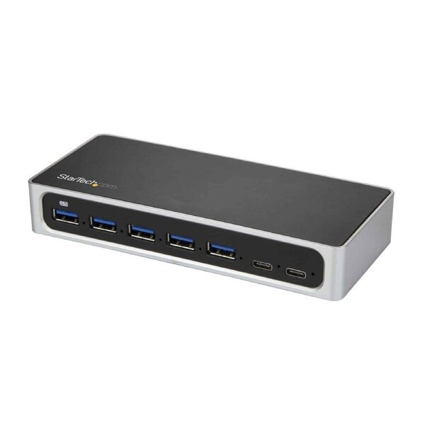 StarTech HB30C5A2CSC interface hub USB 3.2 Gen 1 (3.1 Gen 1) Type-B 5000 Mbit/s Black, Silver