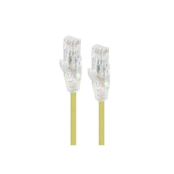 Alogic 5m Yellow Ultra Slim Cat6 Network Cable UTP 28awgSeries Alpha Patch Cables - C6S-05YEL