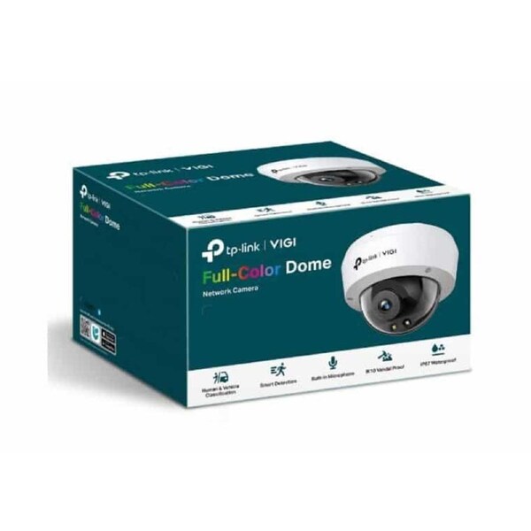 TP-Link VIGI 5MP C250(4mm) Full-Colour Dome Network Camera, 4mm Lems, Smart Detection