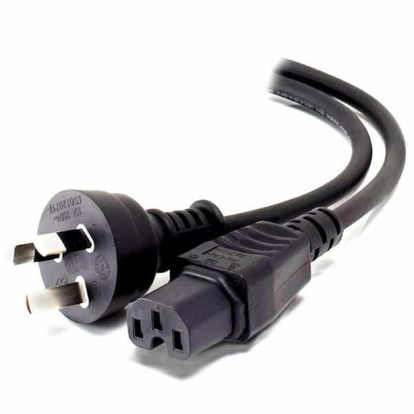 Alogic 2m Aus 3 Pin Mains Plug to IEC C15 High TemperatureMale Female Power Cables - MF-3PC15-02