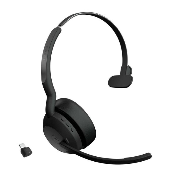 Jabra 25599-899-899 Evolve2 55 Link380C MS Mono Bluetooth Black