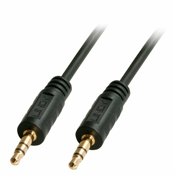 Lindy audio cable 0,25 m 3.5mm Black