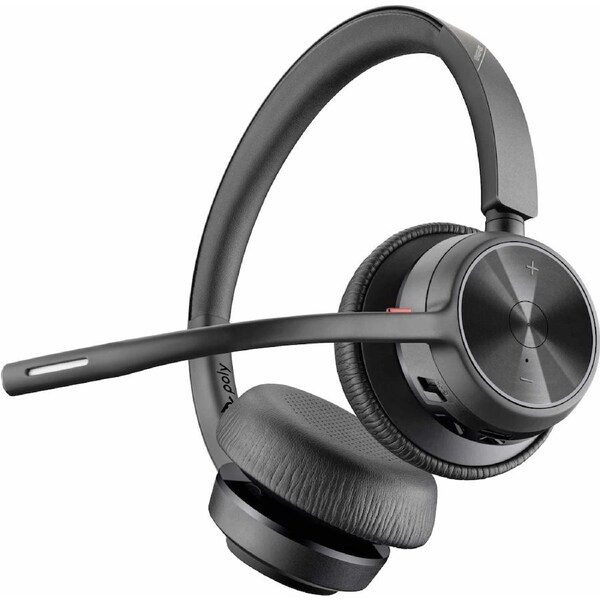HP POLY Voyager 4320 UC Stereo USB-A Wireless Headset +BT700 USB-A Adapter +Charging Stand