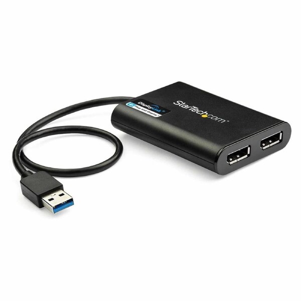StarTech USB32DP24K60 USB 3.0 to Dual DisplayPort Adapter - 4K 60Hz