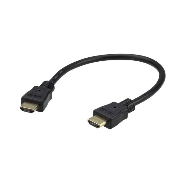 Aten 0.3m 4K HDMI High Speed Ethernet cable, supports up to 4096 x 2160 @ 60Hz, High quality tinned copper wire with Gold-plated connectors