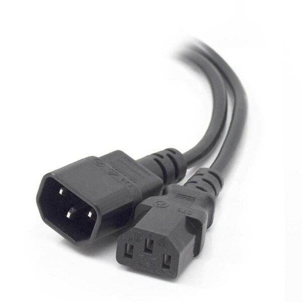 Alogic 0.5m IEC C13 to C14 Computer Power Extension CordMale Female Cables - MF-C13C14-0.5