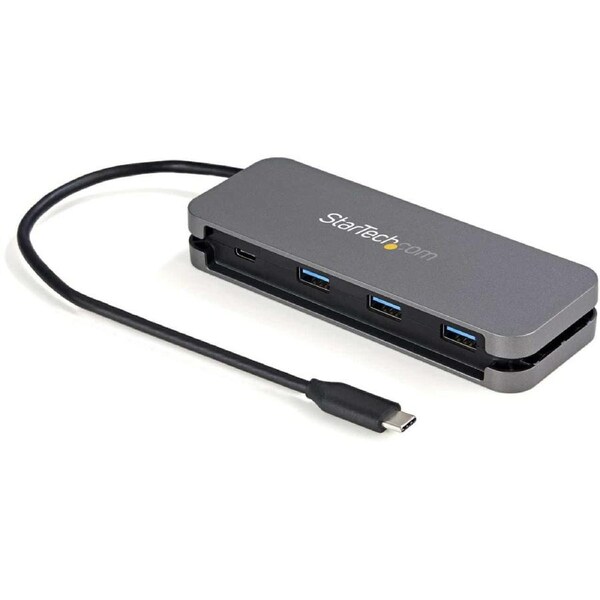 StarTech HB30CM3A1CB interface hub USB 3.2 Gen 1 (3.1 Gen 1) Type-C 5000 Mbit/s Black, Grey