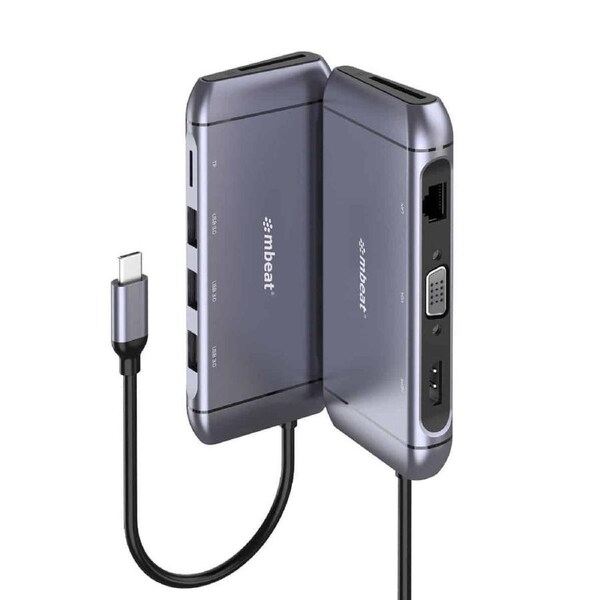 MBeat Elite X9 Wired USB 3.2 Gen 1 (3.1 Gen 1) Type-C Grey