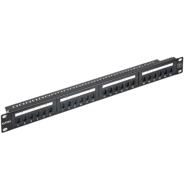Astrotek ATP-PPU6-24: 24 Ports UTP Patch Panel CAT6 RJ45 for 19 1RU Rack Mount Data Network Cabinet Server