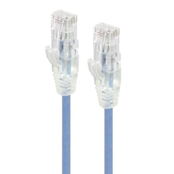 Alogic 1m Blue Ultra Slim Cat6 Network CableSeries Alpha Patch Cables - C6S-01BLUR