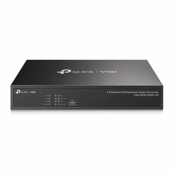 TP-Link VIGI NVR1004H-4P network video recorder Black