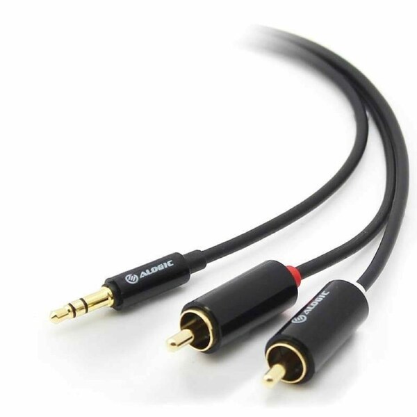 Alogic Premium 3m 3.5mm Stereo Audio to 2 X RCA Male Cable(1) (2) CABLES - AD-SPL-03