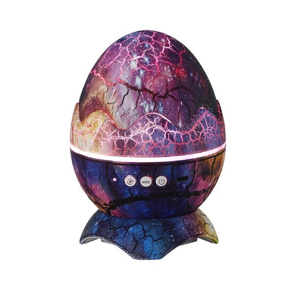 Dinosaur Egg Projection Lamp Night Light with Remote Control for Room Decor Multicolor