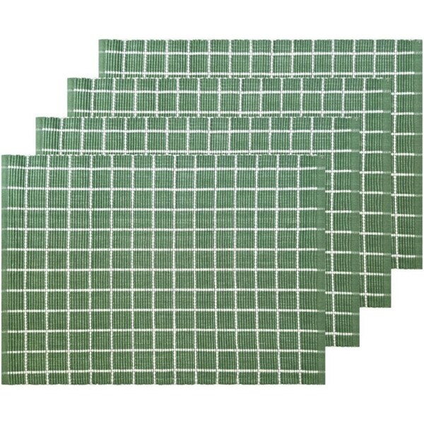 4pc J.Elliot Home Amanda Placemat Set 33x48cm Peppermint Modern Home Decor