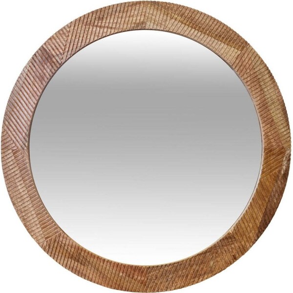 J.Elliot Home Claire Wall Mirror Round 80cm Natural Modern Home/House Decor