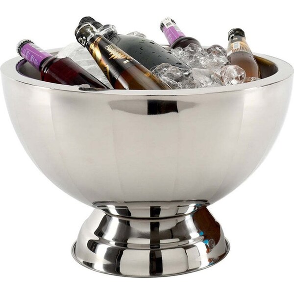 J.Elliot Home Dustin Champagne Bowl 48x48x33cm Silver Modern Home/House Decor
