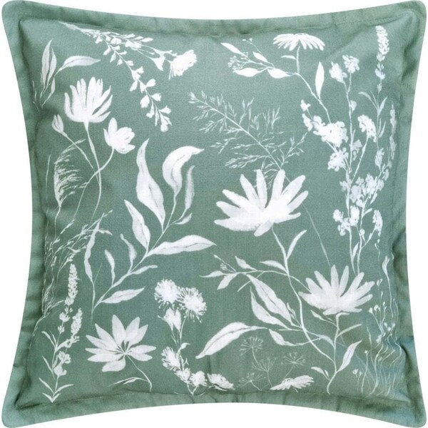 J.Elliot Home Florence Cushion 50x50cm Forest & Ivory Modern Home/House Decor