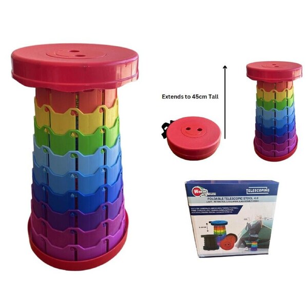 Telescopic Rainbow Stool