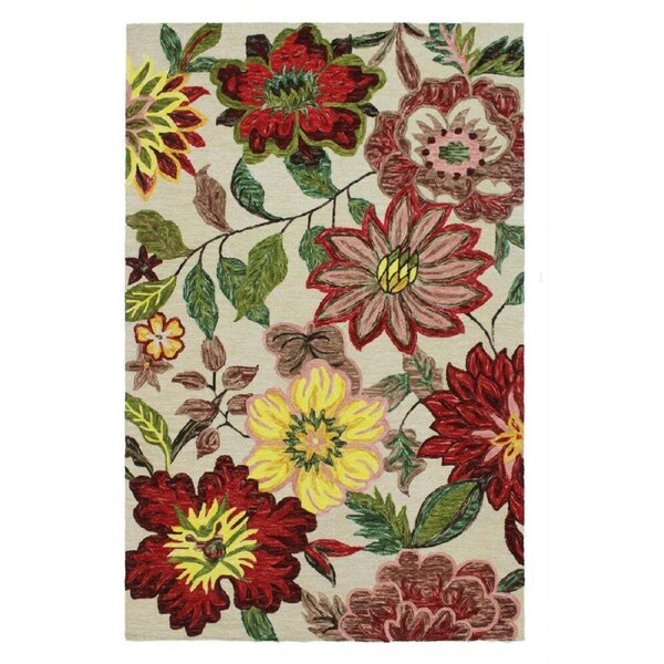 J.Elliot Home Lydia Rug 200x300cm Burgundy Multicolour Modern House Decor