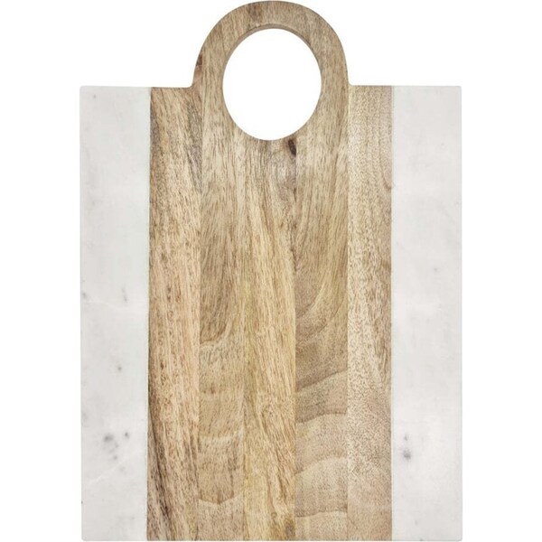 J.Elliot Home Percy Serving Board Rectangle 35x25cm Marble & Natural Home Decor