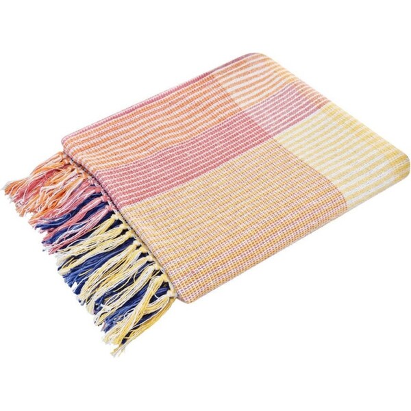 J.Elliot Home Stacy Couch Throw 130x160cm Multicolour Modern Home/House Decor