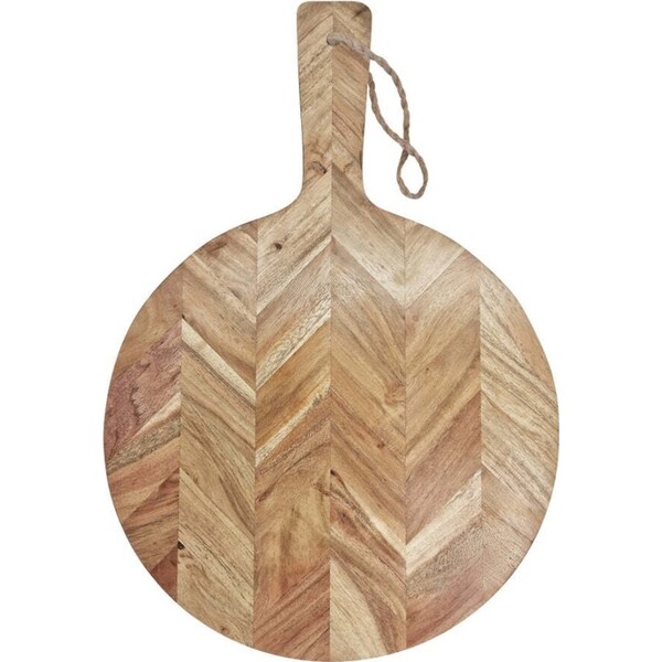 J.Elliot Home Tyrone Serving Board Round 50x34cm Natural Modern Home Decor