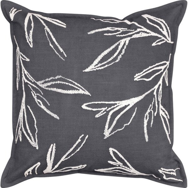 J.Elliot Home Vanessa Cushion 50x50cm Graphite & Ivory Modern House Decor