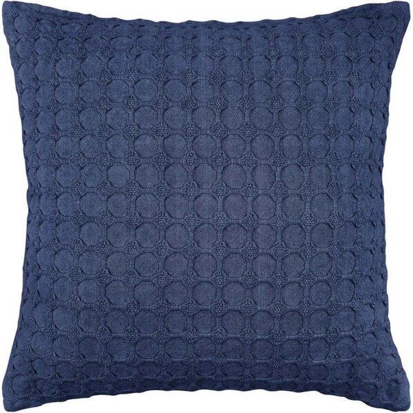 J.Elliot Home Warren Decorative Couch Cushion 50x50cm Navy Modern Home Decor