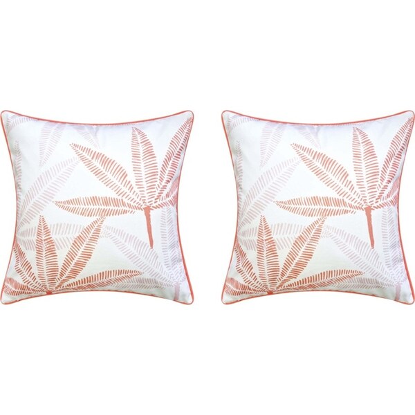 2x J.Elliot Home Bailey Outdoor Cushion 50x50cm Bubblegum Multicolour Home Decor