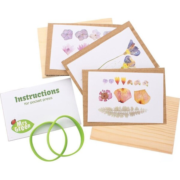 Mrs Green Pocket Flower Press Kit Small Wooden Toy Children/Kids/Teen Art 5y+