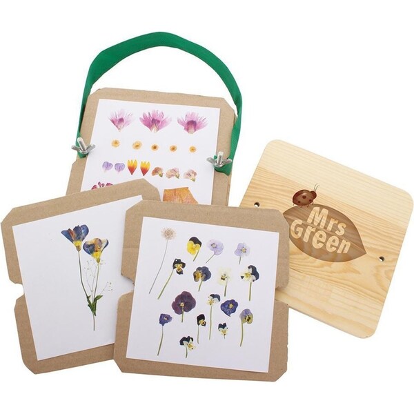 Mrs Green Pocket Flower Press Craft Kit Large Wooden Toys Children/Kids/Teen Art