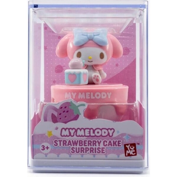 Yume Hello Kitty And Friends Strawberry Cake Surprise My Melody Figure