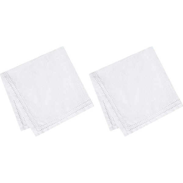2x J.Elliot Home Simon Dinnerware Napkin 45x45cm White Modern Home/House Decor