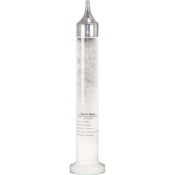 Geek Culture Fitzroy's Storm Glass/Weather Temperature Forecasting Device 28cm