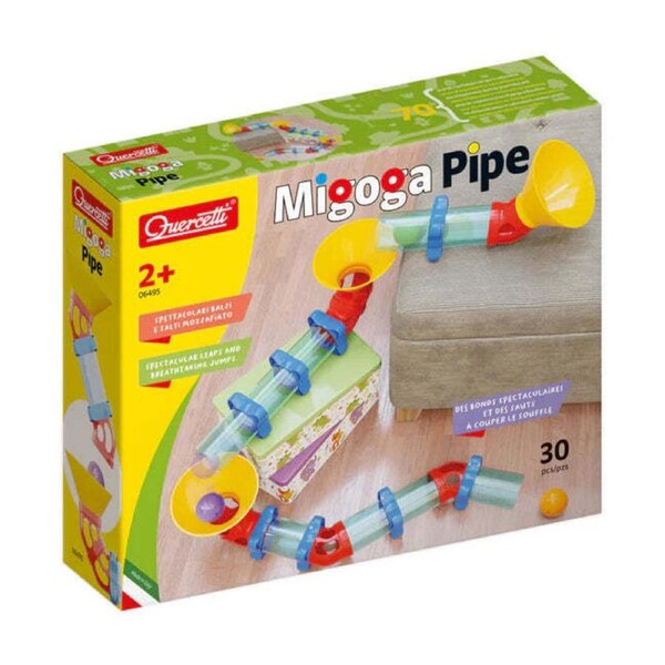 30pc Quercetti Migoga Pipe Marble Run Kids/Children Indoor Educational Toy 2y+