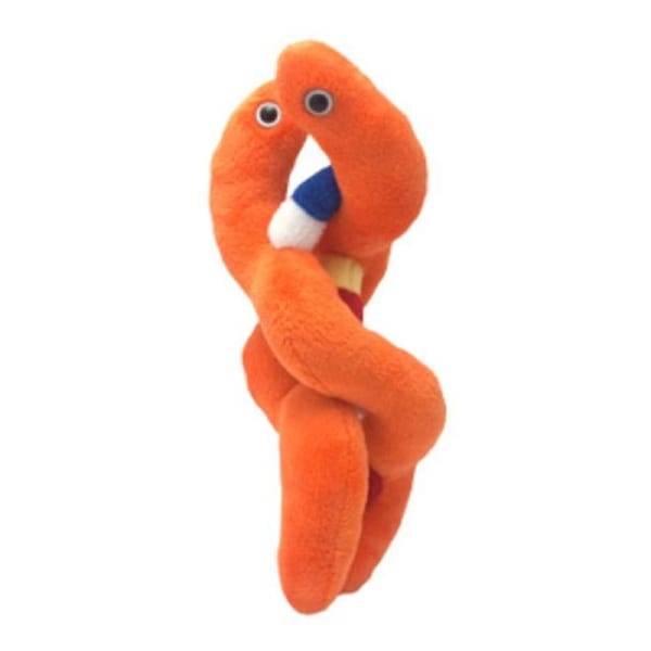 Giant Microbes DNA Genetic Human Biology Soft Plush Cuddle Stuffed Toy Orange