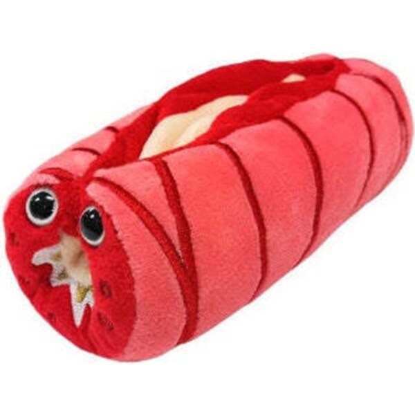 Giant Microbes Inflamed Asthma Human Biology Plush Cuddle Stuffed Toy Red
