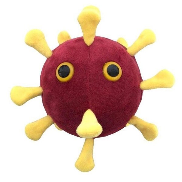 Giant Microbe Coronavirus Covid-19 Human Biology Soft Plush Stuffed Toy