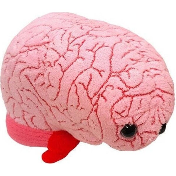 Giant Microbe Brain Organ Human Biology Soft Plush 16.5cm Stuffed Toy Pink