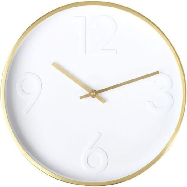 Degree Otto Home Office Decor Quartz Wall Analog Clock Gold/White Round 30cm