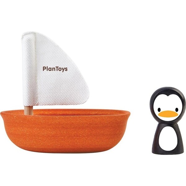 Plan Toys Sailing Boat Penguin Kids/Childrens Interactive Play Toy Playset 12M+
