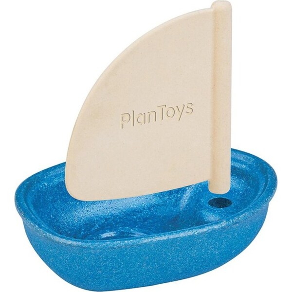 Plan Toys Sailing Boat Blue Kids/Childrens Interactive Play Fun Toy Playset 4M+