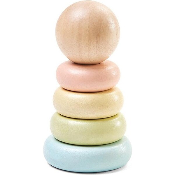 Plan Toys First Stacking Ring Pastel Kids/Childrens Play Fun Toy Playset 12M+